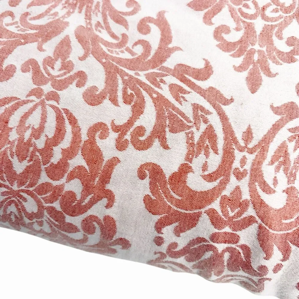 Williams Sonoma Brocade 55% Linen 45% Cotton Duvet Cover Twin Made In Portugal